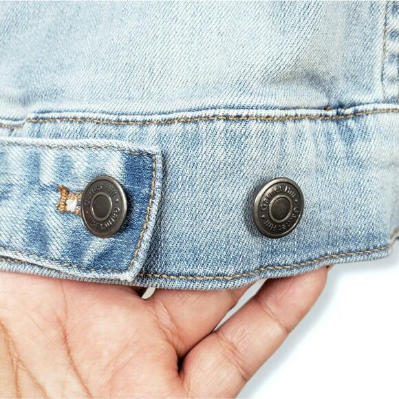 Garnet Hill Denim Jean Jacket XL 14 Organic Classic Preppy Americana Cowgirl - Picture 5 of 8